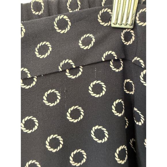 Talbots Woman Pants Plus Black Navy Nautical Relaxed Straight Leg Size 16W - Picture 3 of 13